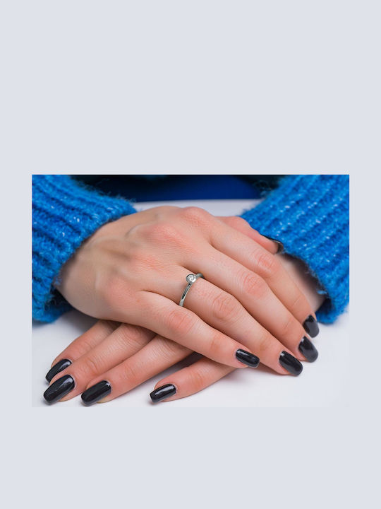 Breuning Единичен камък от Бяло злато 18K с Диамант