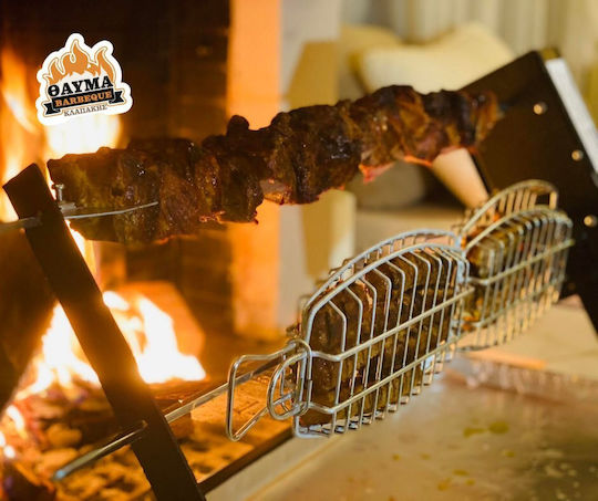 Klapakis Klapakis Grillspieß für Kamin mit Motor 72cm