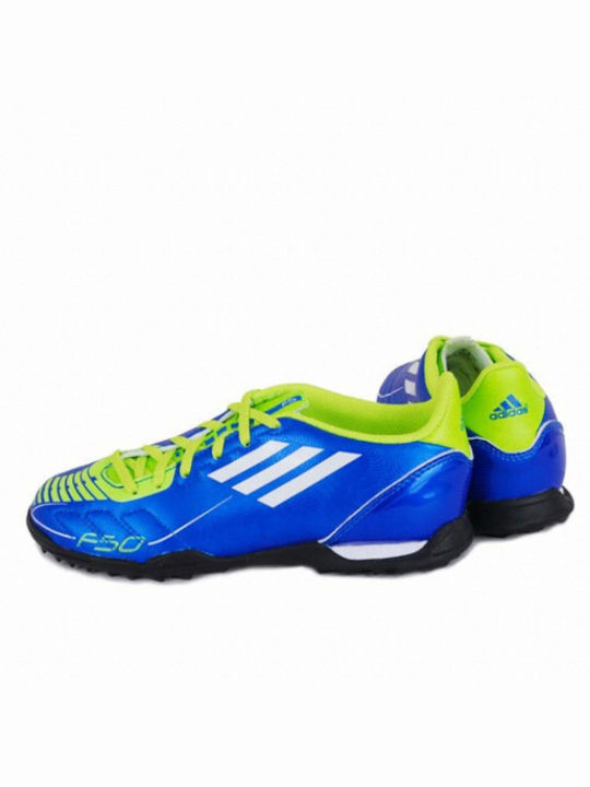 Adidas Παιδικά Ποδοσφαιρικά Παπούτσια F5 Trx Tf με Σχάρα Μπλε