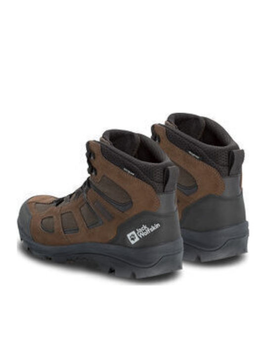 Jack Wolfskin Vojo 3 Ανδρικά Ορειβατικά Μποτάκια Αδιάβροχα Καφέ