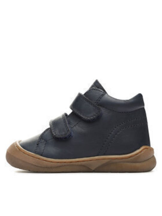 Kids Boots with Velcro Navy Blue
