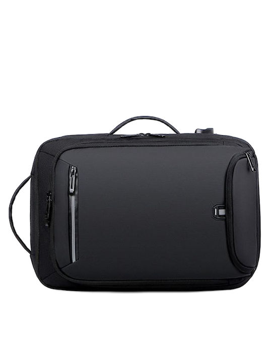 Playbags Collection Waterproof Backpack Laptop Bag 15.6" with USB Port in Black Color