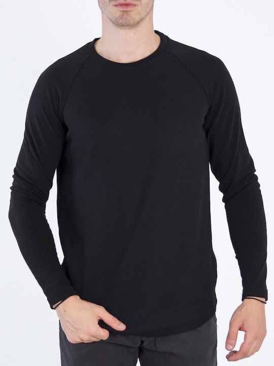 Huxley & Grace Men's Long Sleeve Blouse Black