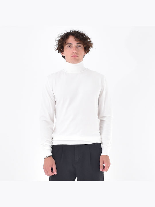 Aris Tsoubos Men's Blouse Turtleneck White.