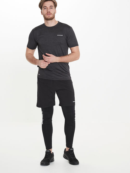 Endurance Men's Athletic T-shirt Short Sleeve BLACK