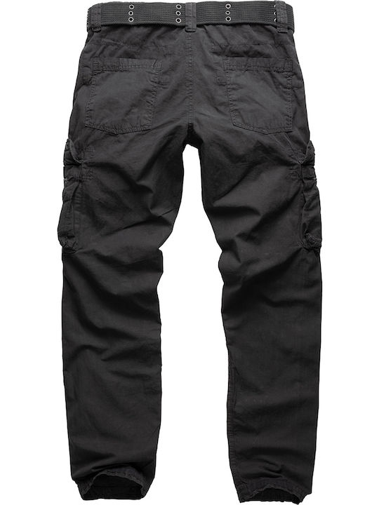 Royal Traveler Hose Cargo in Schlanker Passform Schwarz