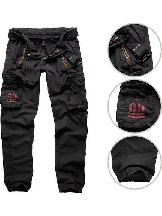 Royal Traveler Hose Cargo in Schlanker Passform Schwarz