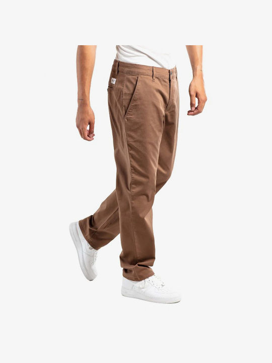 Reell Flex Men's Trousers Chino in Regular Fit Brown