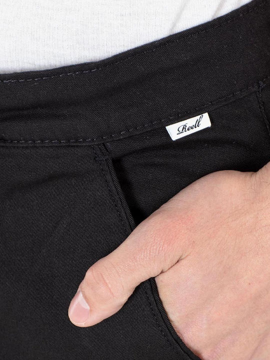 Flex Trousers Chino in Tapered Line Black