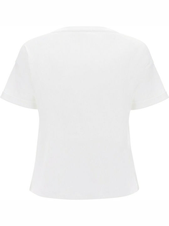 Comfort-fit Women's T-shirt Animal Print White