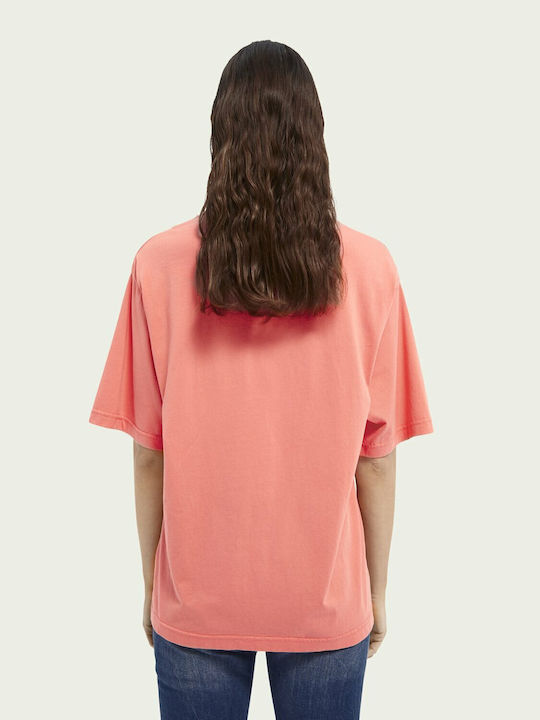 Scotch & Soda Γυναικείο T-shirt CORAL