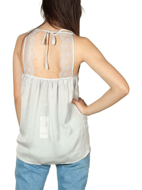 Rut & Circle Women's Summer Blouse with Straps Silver.