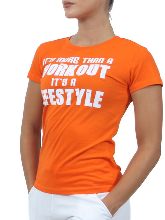 H&S Damen Sportlich T-shirt Orange