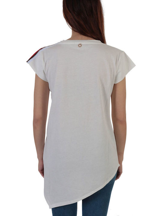 Fashion Adcorrent Damen T-Shirt Weiß