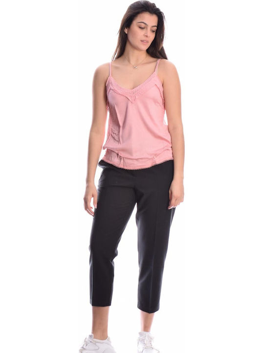 Γυναικείο Lingerie Top με Δαντέλα Ροζ