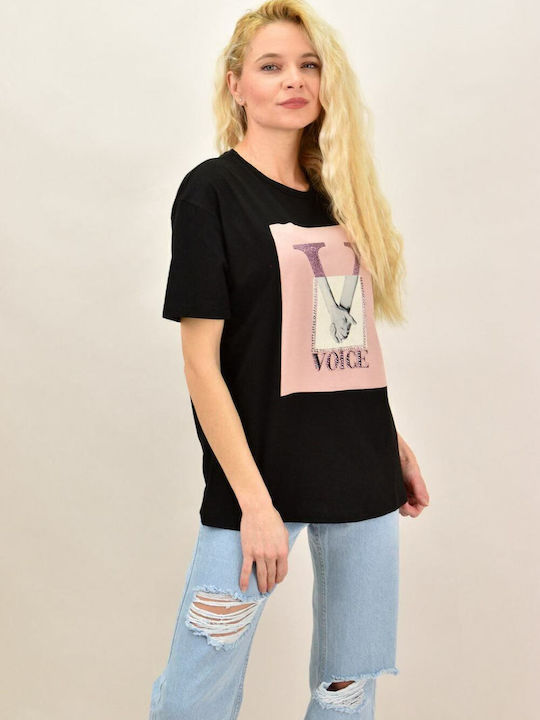 Voice Women's T-shirt Black