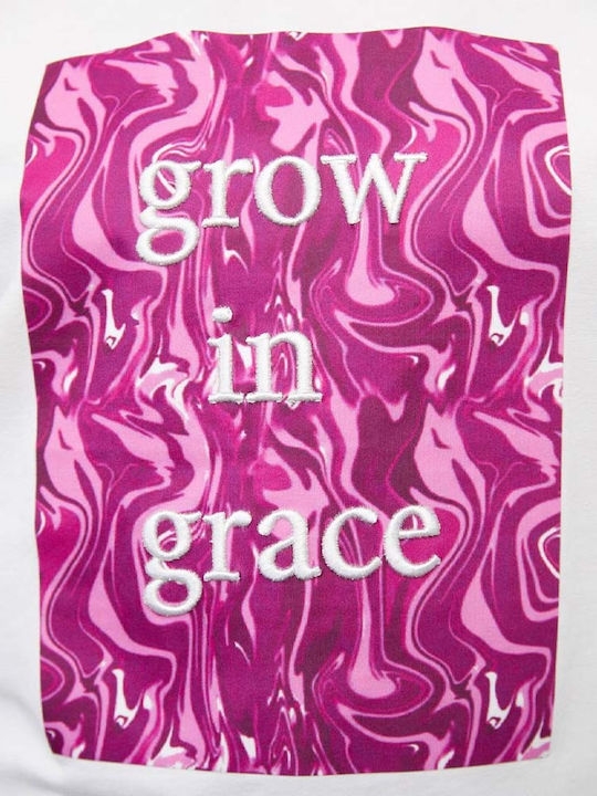Grow In Grace 94% Damen T-Shirt Weiß