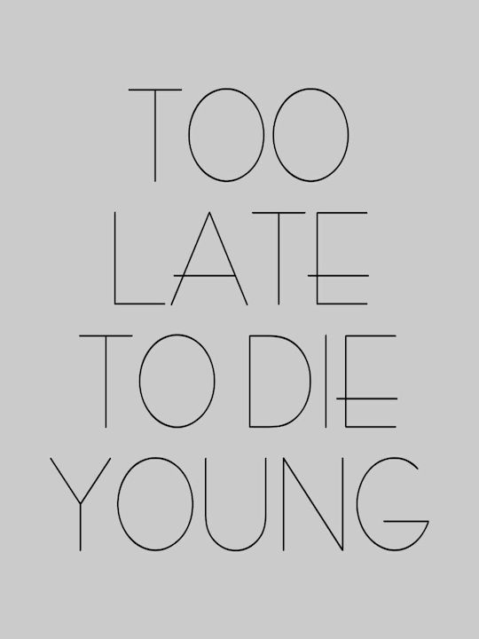 TKT Too Late To Die Young W Damen T-shirt Weiß