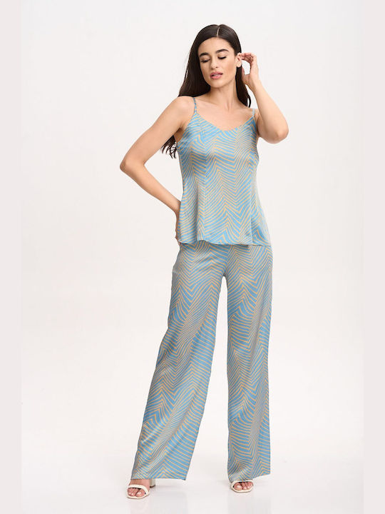 Lipsy London Women's Turquoise Set with Trousers