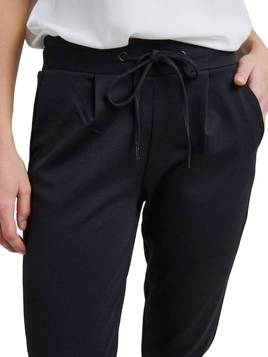 'kate' Women's High-waisted Fabric Trousers Black (10001/BLACK)