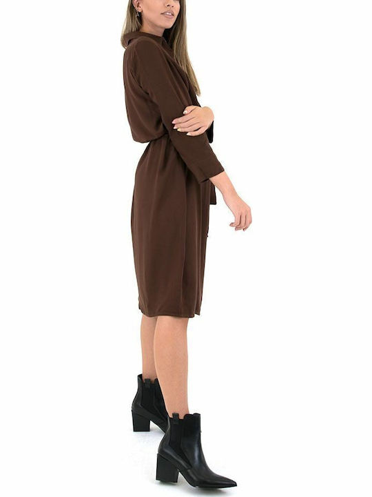 Dress Midi Seemisie Dress Brown