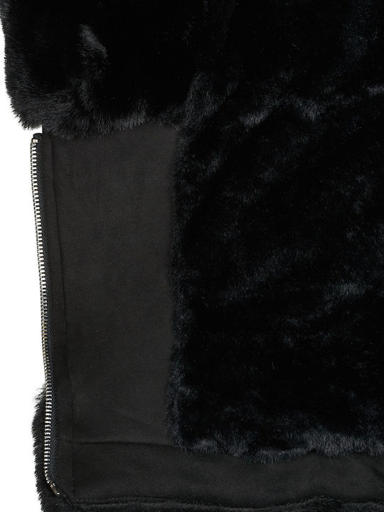 Liliette Short Women's Puffer Jacket for Winter Black