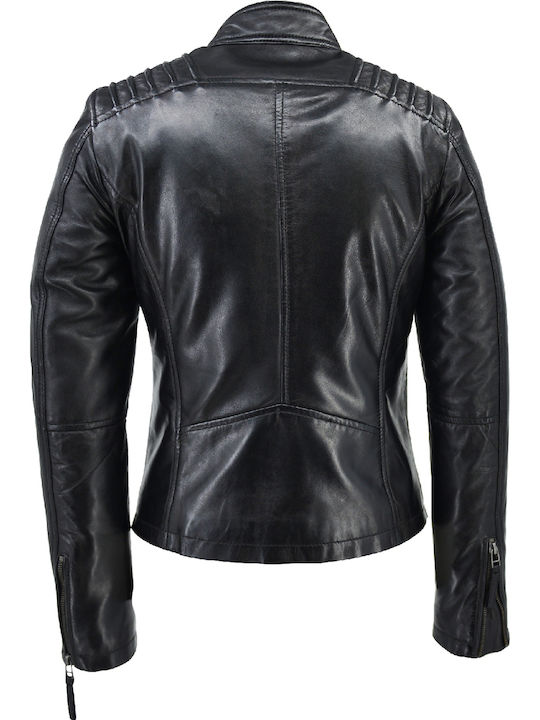 Damen Bikerjacke Schwarz