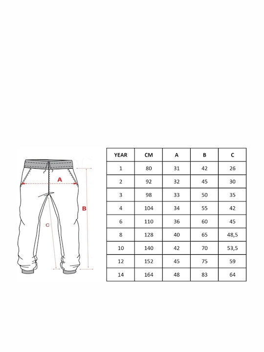 Kids Sweatpants Set red-grey 2pcs