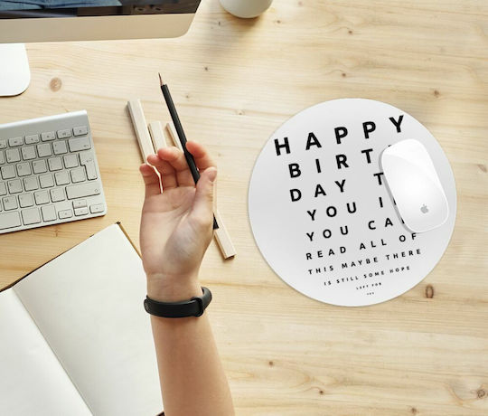 Koupakoupa Eye Mouse Pad (200mm) White KP 7621 Mouse Pad Round