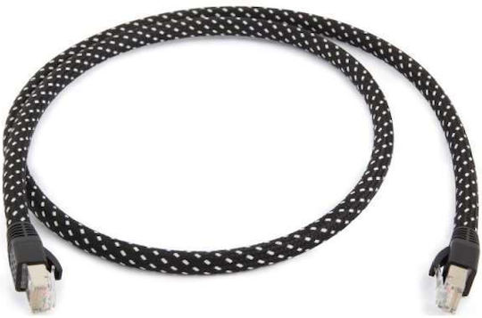 Atlas Cables U/UTP Cat.6a (Gigabit) Καλώδιο Δικτύου Ethernet 1.5m Μαύρο