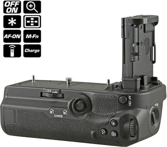 Jupio Akku-Griff für Canon EOS R5 /R5c / R6 / R6 Mark II (BG-R10) + 2,4 Ghz Funkfernbedienung