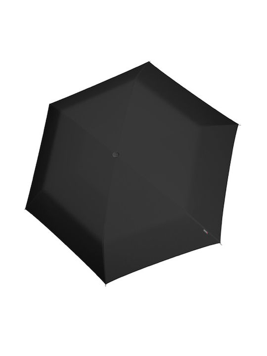 Knirps U.200 Ultra Light Slim Αυτόματη Ομπρέλα Βροχής Σπαστή Μαύρη