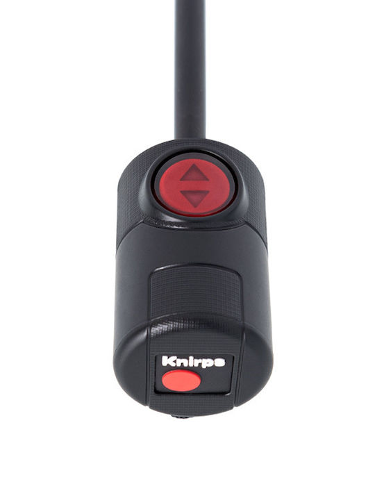 Knirps U.200 Ultra Light Slim Αυτόματη Ομπρέλα Βροχής Σπαστή Μαύρη