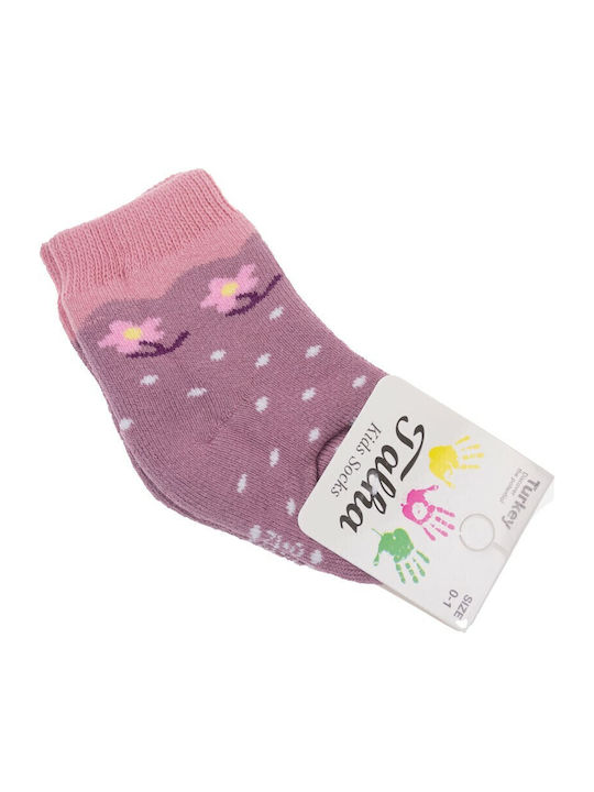 Talha Kindersocken Kniehohe Rosa