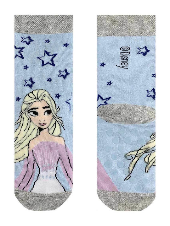 Frozen Παιδικές Κάλτσες Μακριές Γαλάζιες