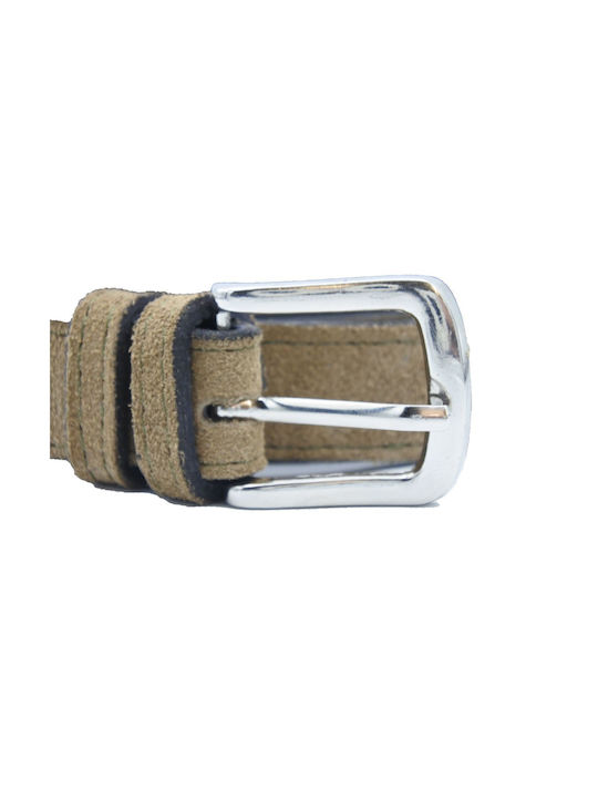 Leather Lab Leather Women's Belt Beige