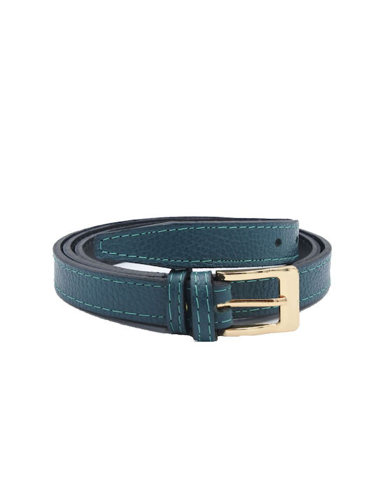 Leather Lab Leather Women's Belt Blue