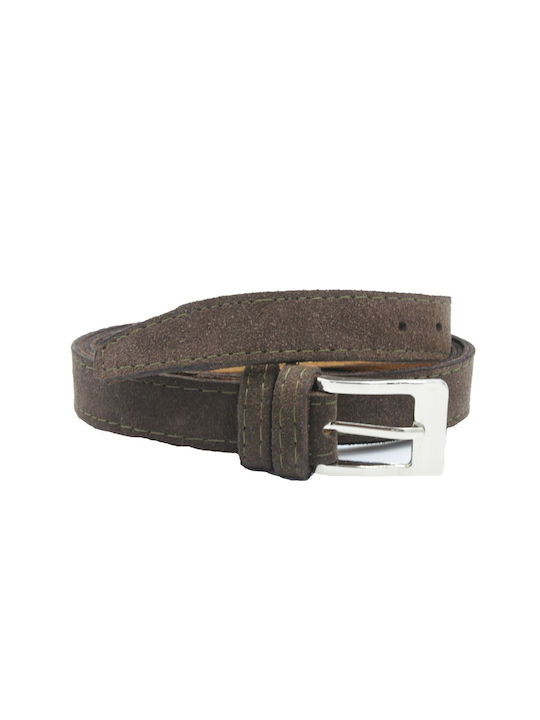 Leather Lab Leather Women's Belt Brown