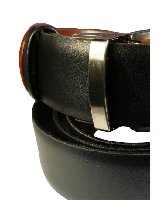 Men's Leather Double Sided Belt Black