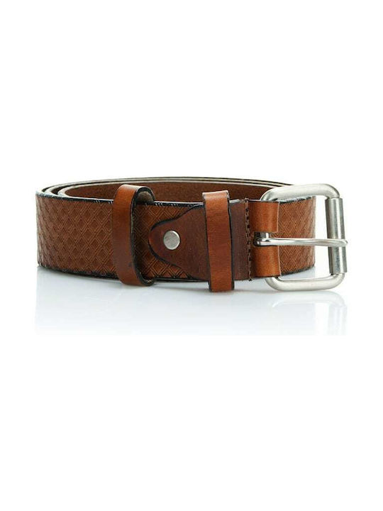 Venturi Men's Leather Belt Tabac Brown