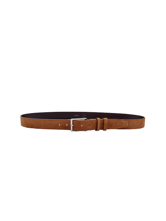 Venturi Men's Leather Belt Tabac Brown