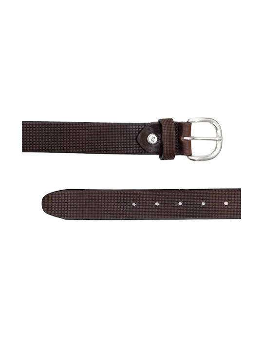 Minoronzoni 1953 Minoronzoni Men's Leather Belt Brown