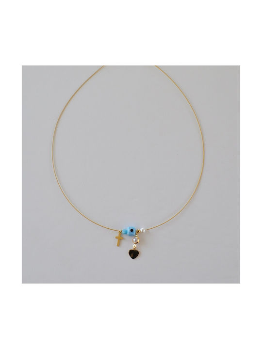 Necklace Eye Gold Plated