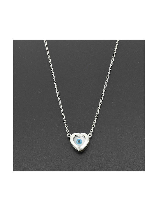 Necklace with design Heart from Silver