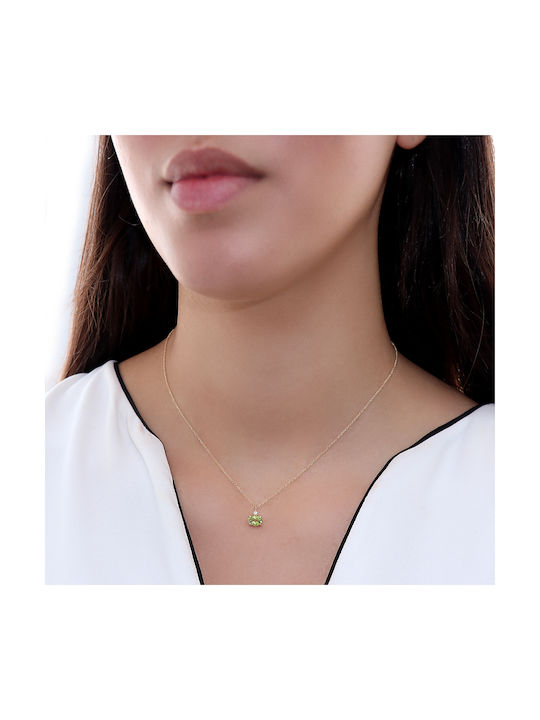 Necklace from Gold 18k with Diamond