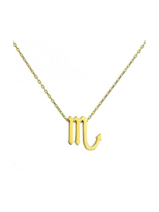 Goldsmith Halskette Tierkreiszeichen aus Vergoldet Silber