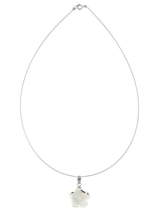 Margaritari Blauer Charm mit Steinen aus Vergoldetem Silber
