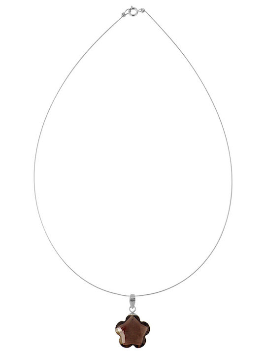 Margaritari Blauer Charm mit Steinen aus Vergoldetem Silber