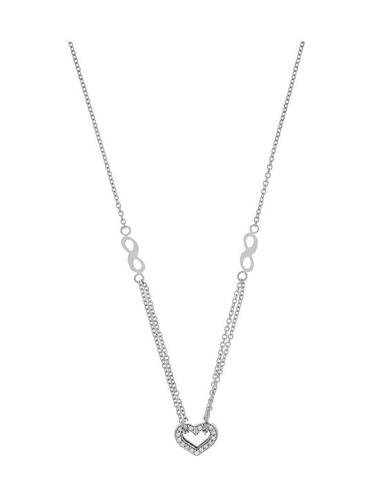 Necklace from White Gold 14K