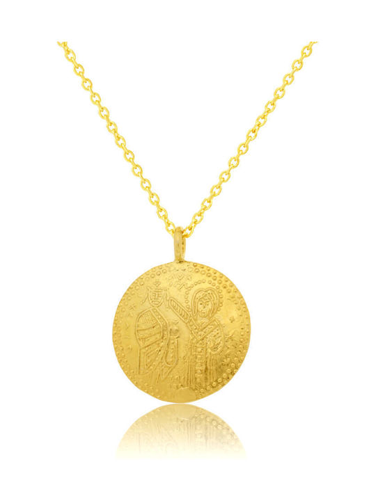 Necklace Constantine Talisman From Gold Plated Silver